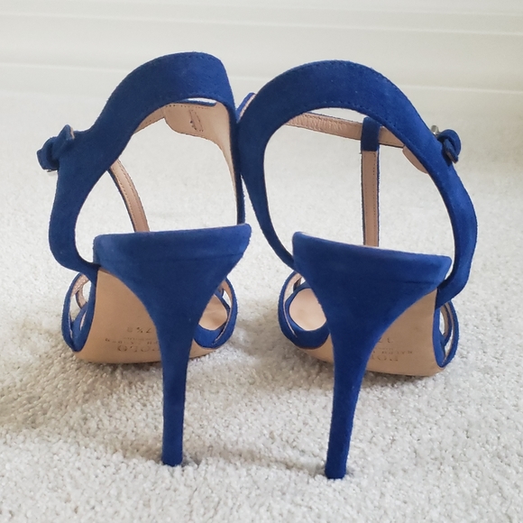 POLO RALPH LAUREN Royal Blue Suede T-Strap Sandal - Picture 5 of 8